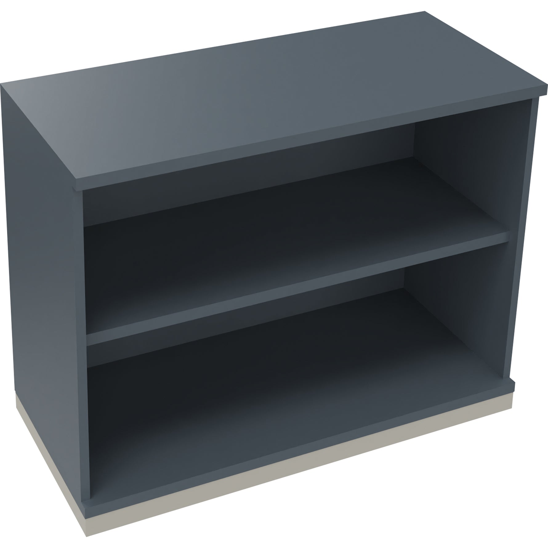 Neutralware Regal endless 2 Ordnerhöhen 1.000 x 781 x 442 mm (B x H x T) silberaluminium – Produktbild 5