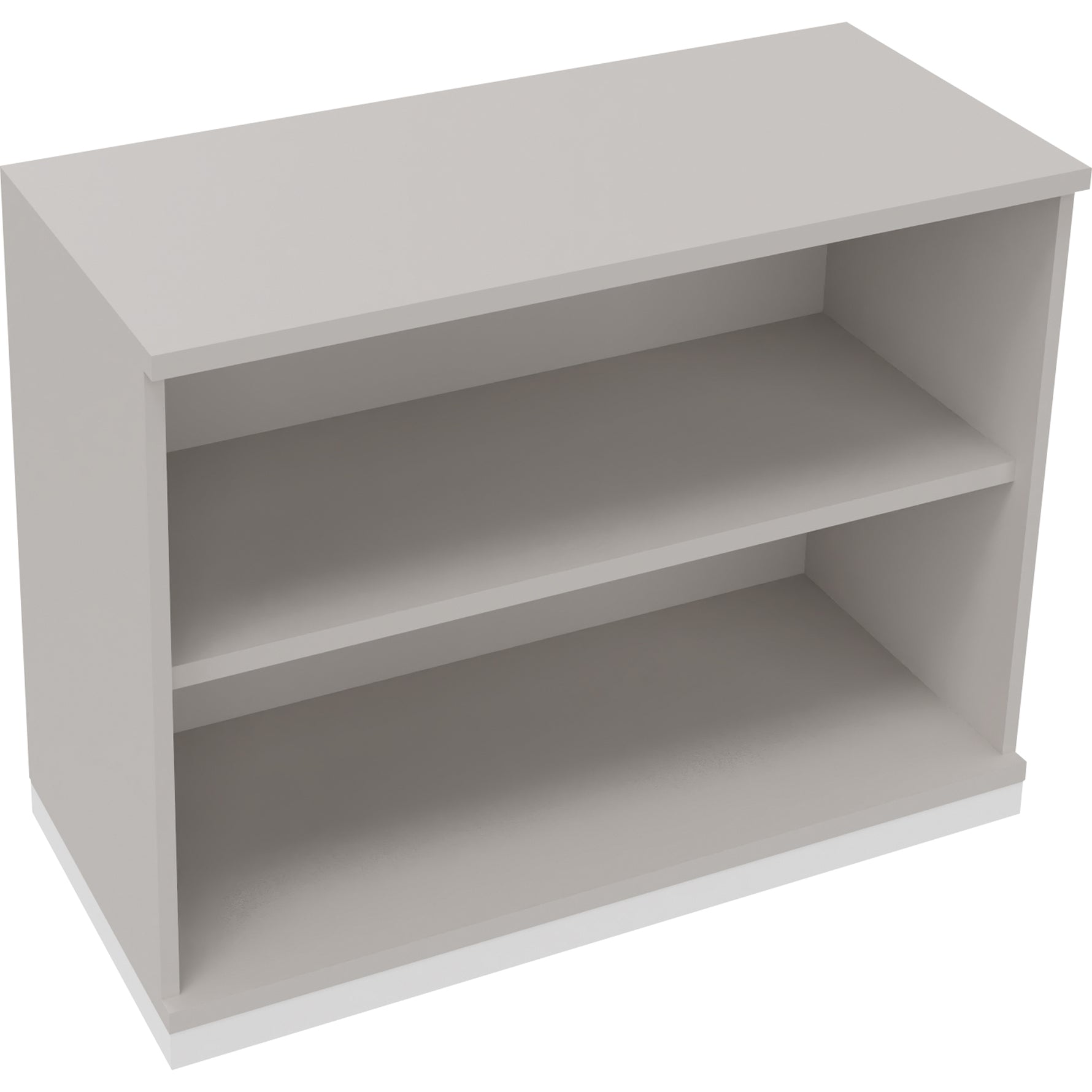 Neutralware Regal endless 2 Ordnerhöhen 1.000 x 781 x 442 mm (B x H x T) verkehrsweiß – Produktbild 4
