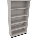 Neutralware Regal endless 5 Ordnerhöhen 1.000 x 1.869 x 442 mm (B x H x T) anthrazit metallic – Produktbild 4