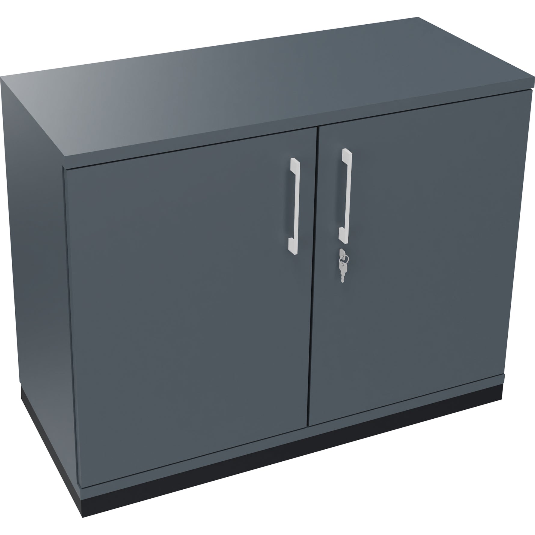 Neutralware Flügeltürenschrank endless 1.000 x 781 x 442 mm (B x H x T) anthrazit metallic – Produktbild 5