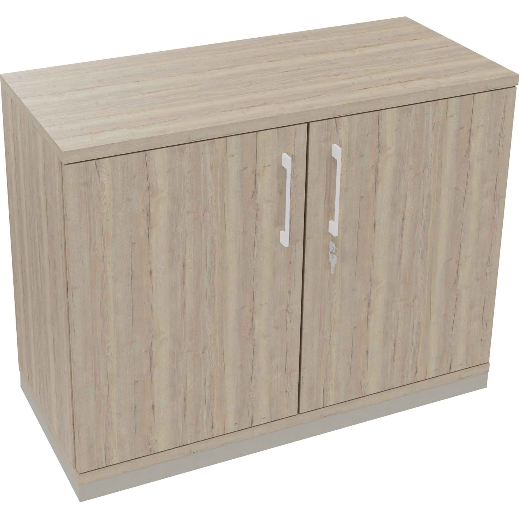 Flügeltürenschrank endless 1.000 x 781 x 442 mm (B x H x T) silberaluminium