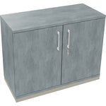 Flügeltürenschrank endless 1.000 x 781 x 442 mm (B x H x T) silberaluminium