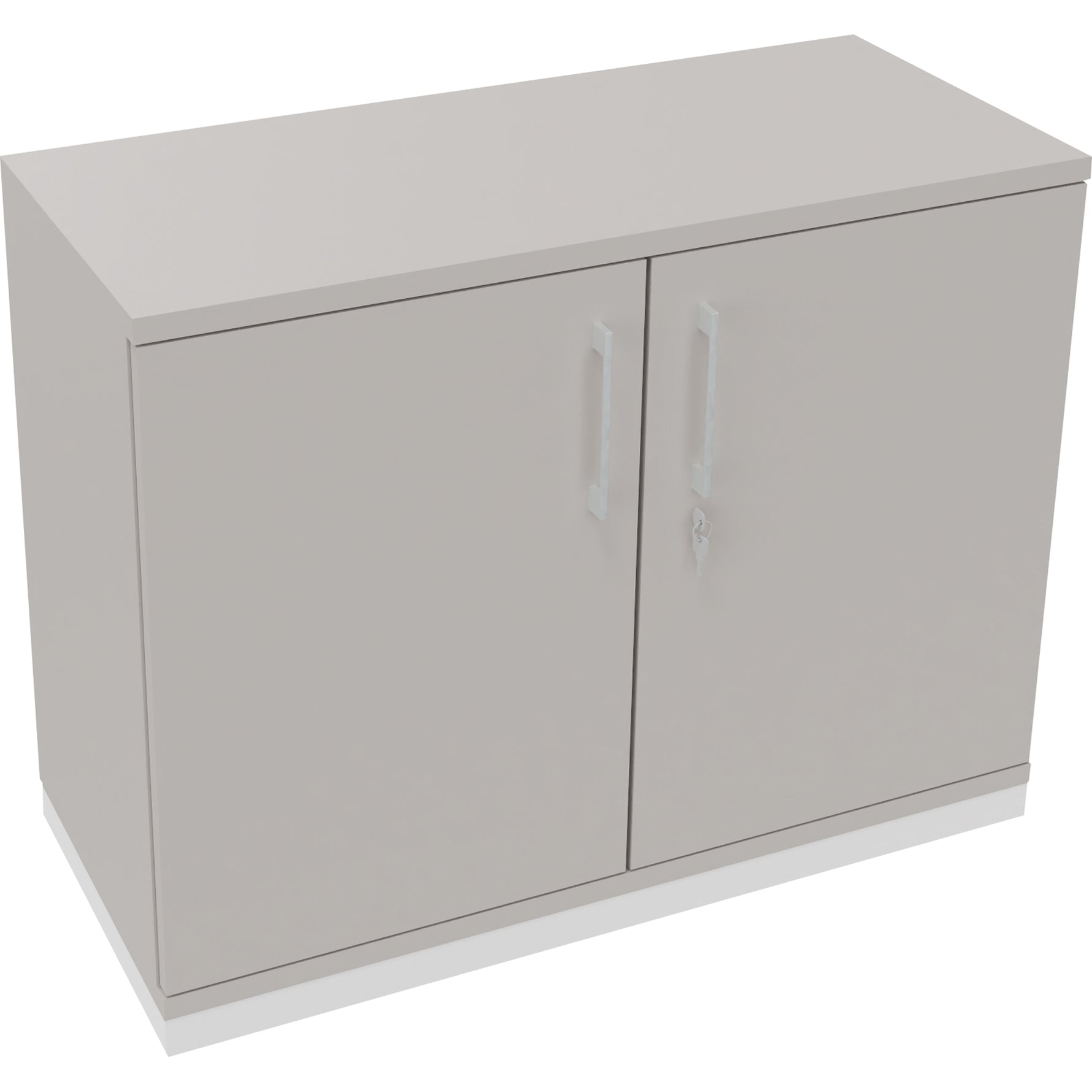 Neutralware Flügeltürenschrank endless 1.000 x 781 x 442 mm (B x H x T) verkehrsweiß – Produktbild 4