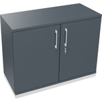 Neutralware Flügeltürenschrank endless 1.000 x 781 x 442 mm (B x H x T) verkehrsweiß – Produktbild 5