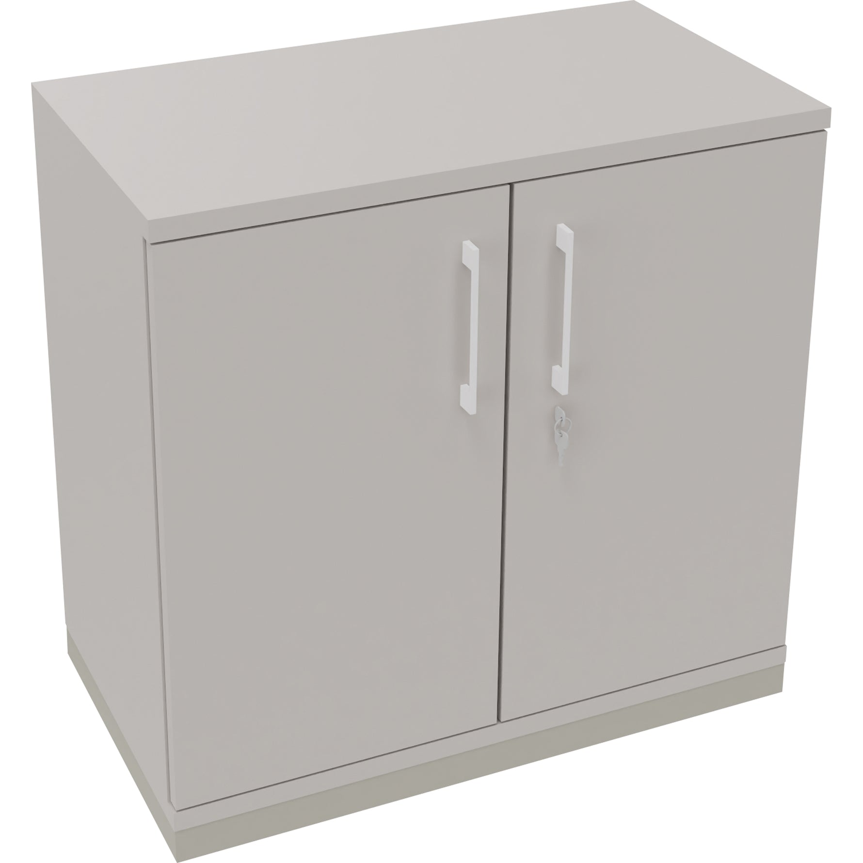Neutralware Flügeltürenschrank endless 800 x 781 x 442 mm (B x H x T) silberaluminium – Produktbild 3