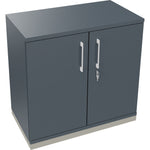 Neutralware Flügeltürenschrank endless 800 x 781 x 442 mm (B x H x T) silberaluminium – Produktbild 4