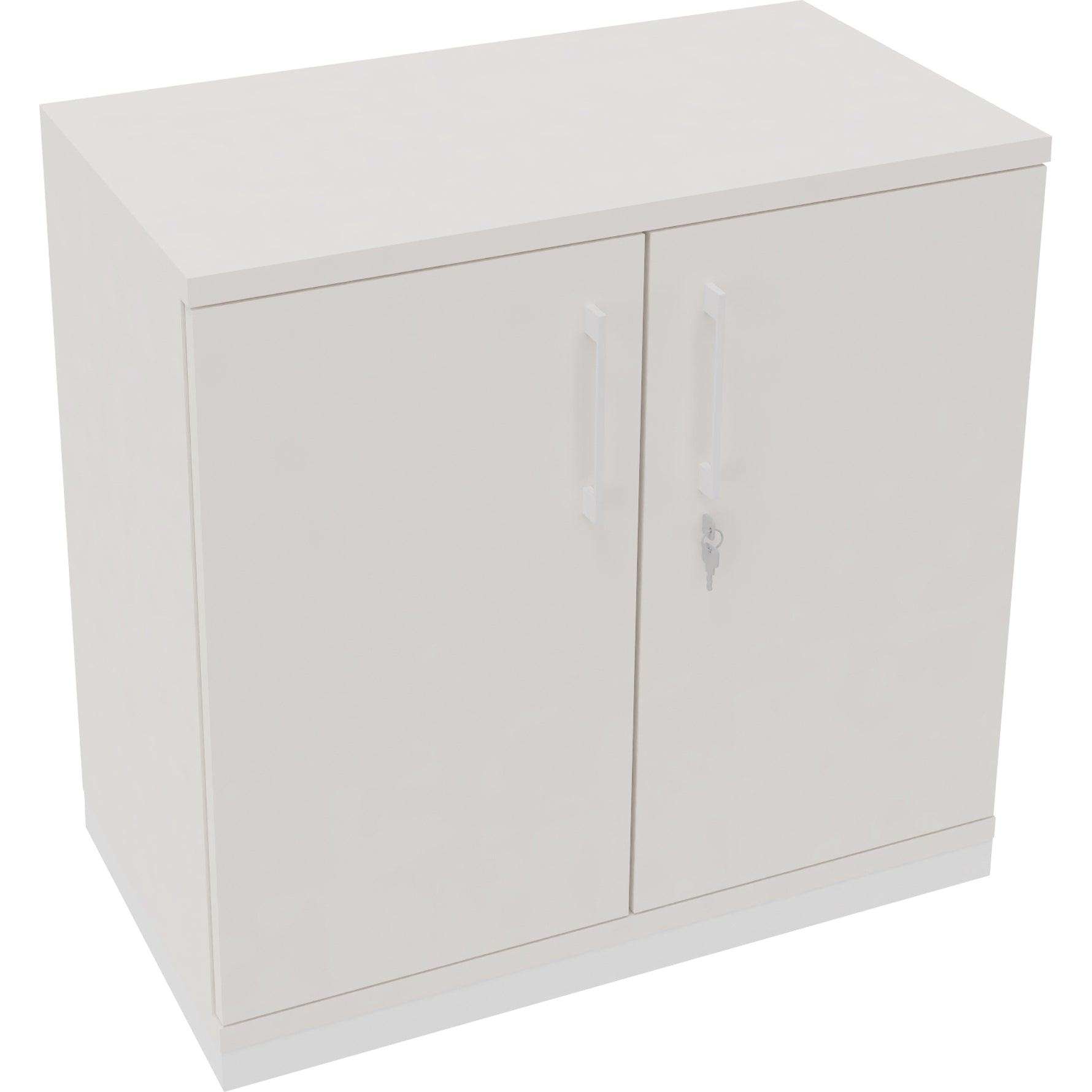 Neutralware Flügeltürenschrank endless 800 x 781 x 442 mm (B x H x T) verkehrsweiß