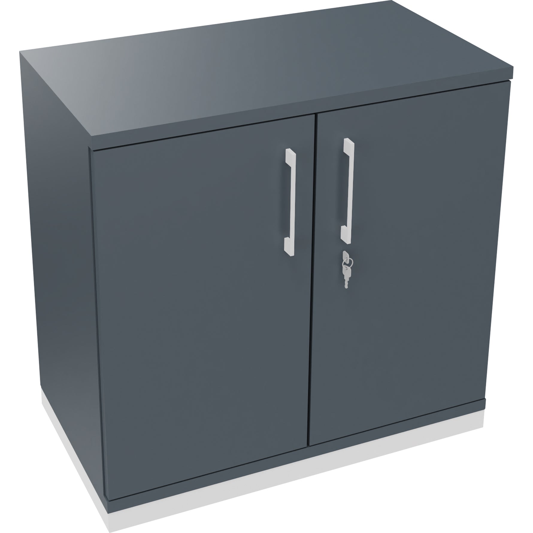 Neutralware Flügeltürenschrank endless 800 x 781 x 442 mm (B x H x T) verkehrsweiß – Produktbild 5