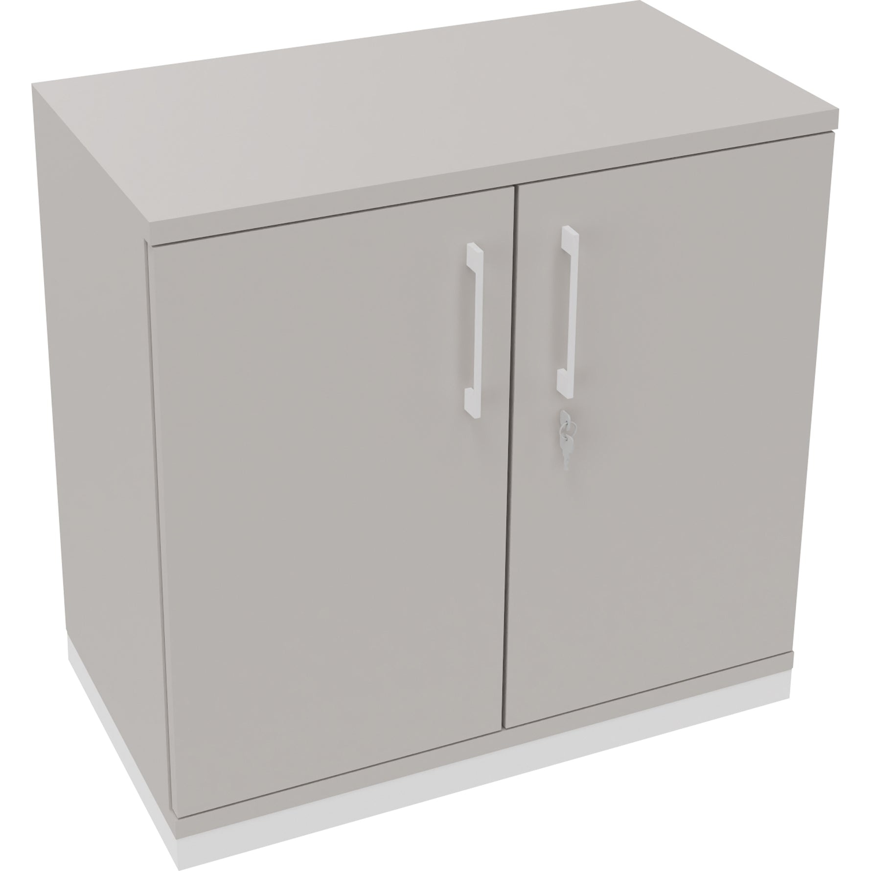 Neutralware Flügeltürenschrank endless 800 x 781 x 442 mm (B x H x T) verkehrsweiß – Produktbild 4