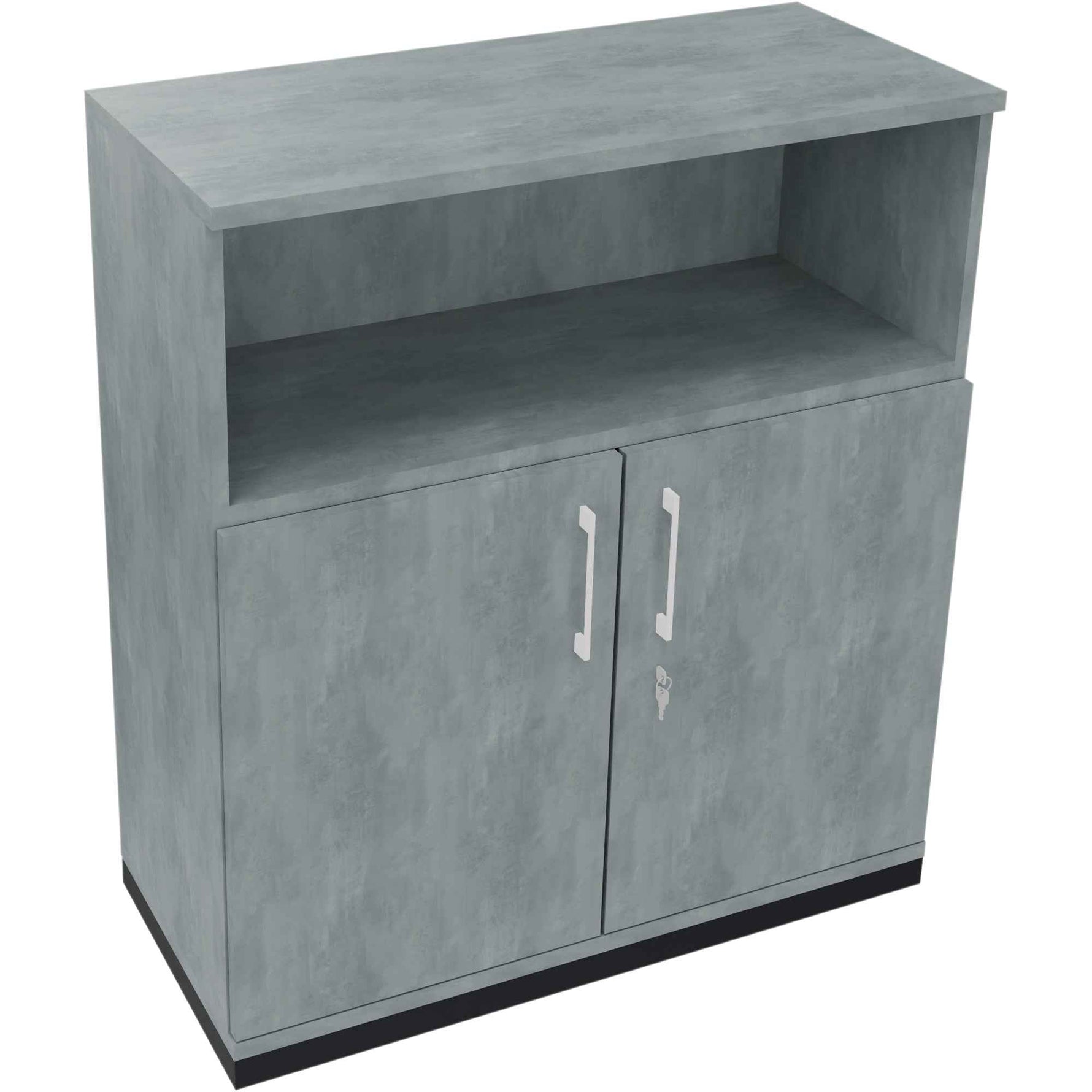 Regalschrank endless 1.000 x 1.133 x 442 mm (B x H x T) anthrazit metallic