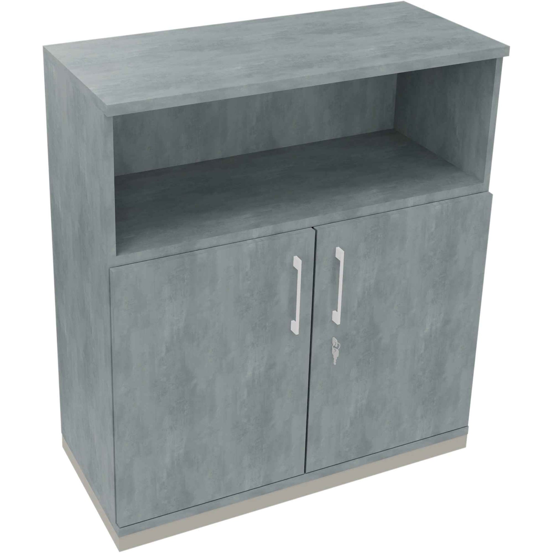 Regalschrank endless 1.000 x 1.133 x 442 mm (B x H x T) silberaluminium
