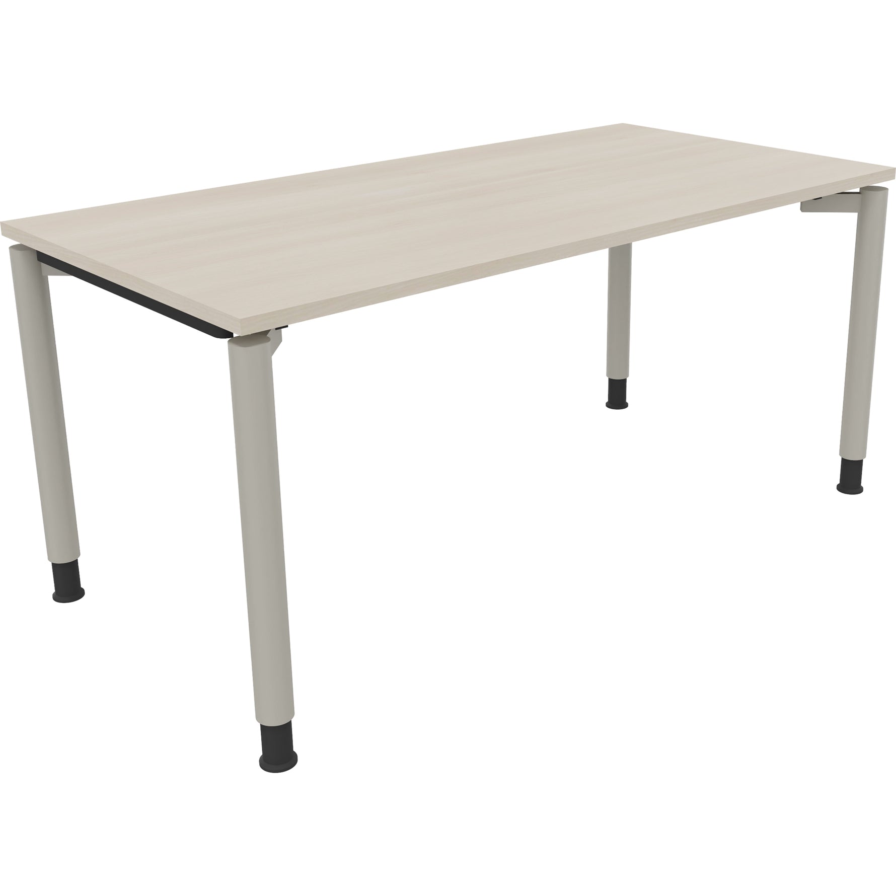 Neutralware Schreibtisch all in one 1.600 x 680-820 x 800 mm (B x H x T) akazie hell – Produktbild 2