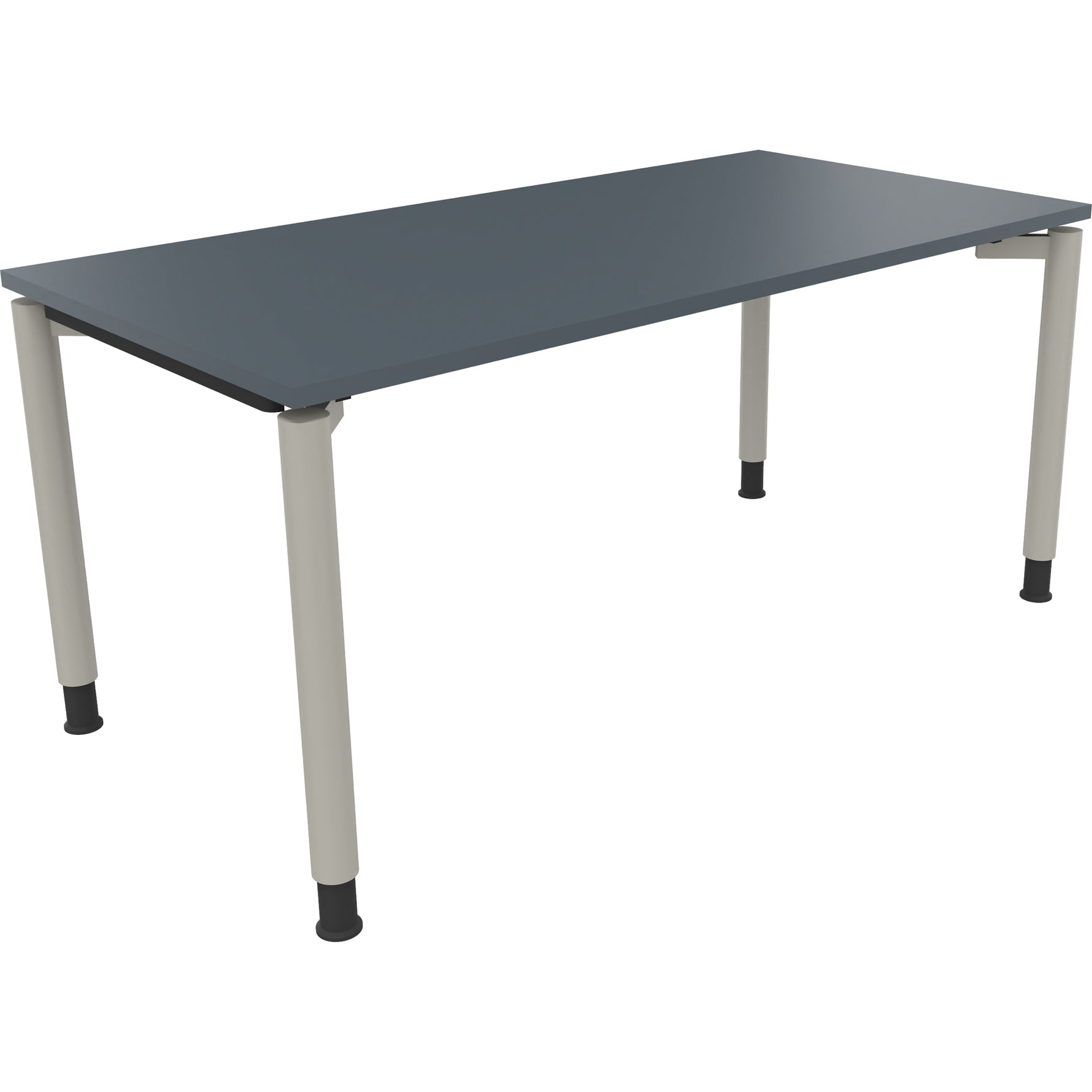 Neutralware Schreibtisch all in one 1.600 x 680-820 x 800 mm (B x H x T) lavagrau – Produktbild 2