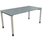 Neutralware Schreibtisch all in one 1.600 x 680-820 x 800 mm (B x H x T) beton hell – Produktbild 2