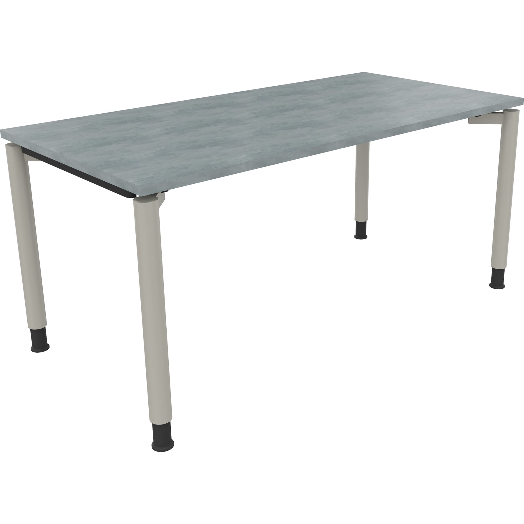Neutralware Schreibtisch all in one 1.600 x 680-820 x 800 mm (B x H x T) beton hell – Produktbild 2