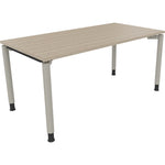 Neutralware Schreibtisch all in one 1.600 x 680-820 x 800 mm (B x H x T) eiche natur – Produktbild 2
