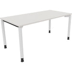 Neutralware Schreibtisch all in one 1.600 x 680-820 x 800 mm (B x H x T) diamantweiß – Produktbild 3