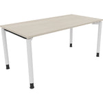 Neutralware Schreibtisch all in one 1.600 x 680-820 x 800 mm (B x H x T) akazie hell – Produktbild 3