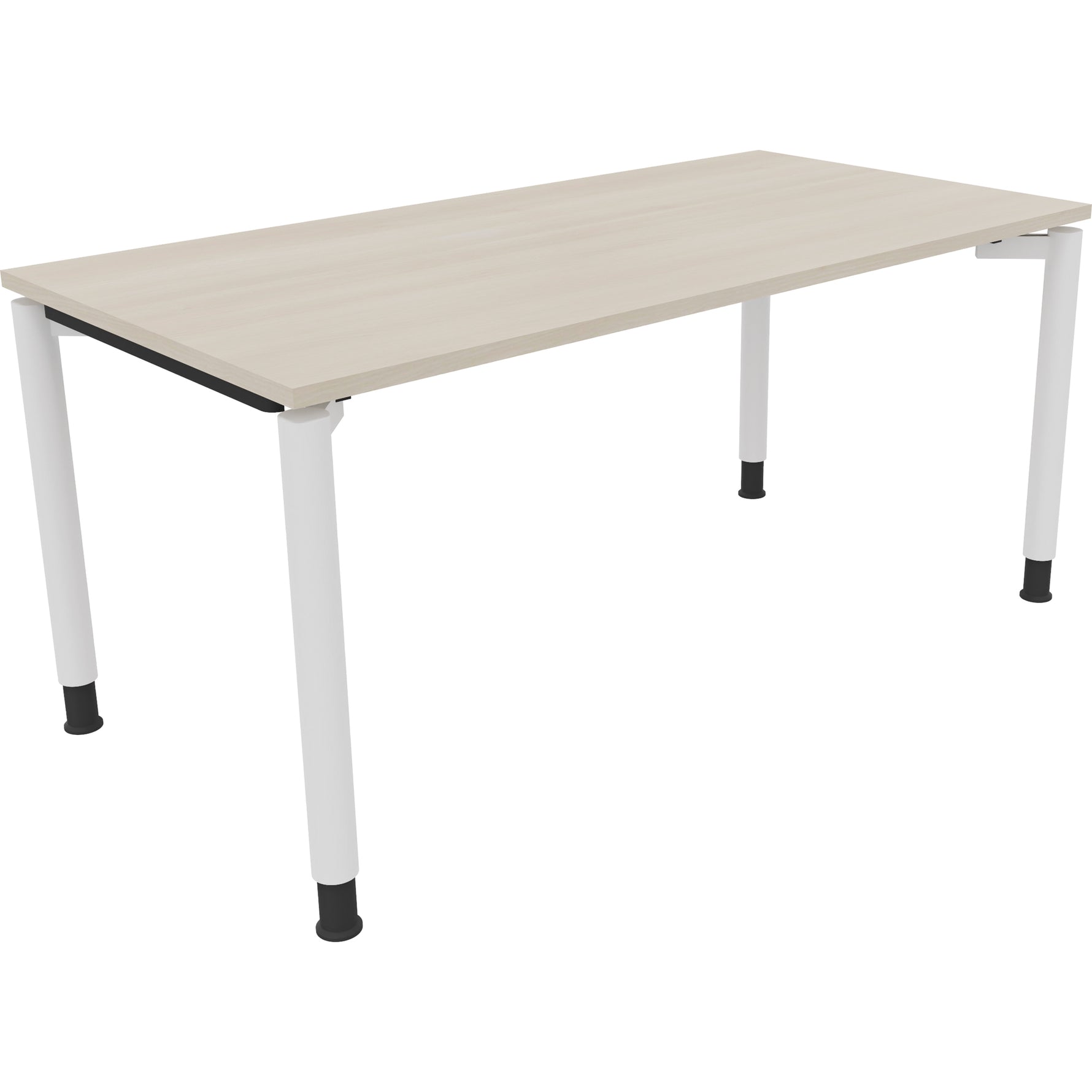 Neutralware Schreibtisch all in one 1.600 x 680-820 x 800 mm (B x H x T) akazie hell – Produktbild 3