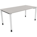 Neutralware Schreibtisch all in one 1.600 x 680-820 x 800 mm (B x H x T) lichtgrau – Produktbild 3