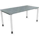 Neutralware Schreibtisch all in one 1.600 x 680-820 x 800 mm (B x H x T) beton hell – Produktbild 3