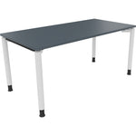 Neutralware Schreibtisch all in one 1.600 x 680-820 x 800 mm (B x H x T) lavagrau – Produktbild 3