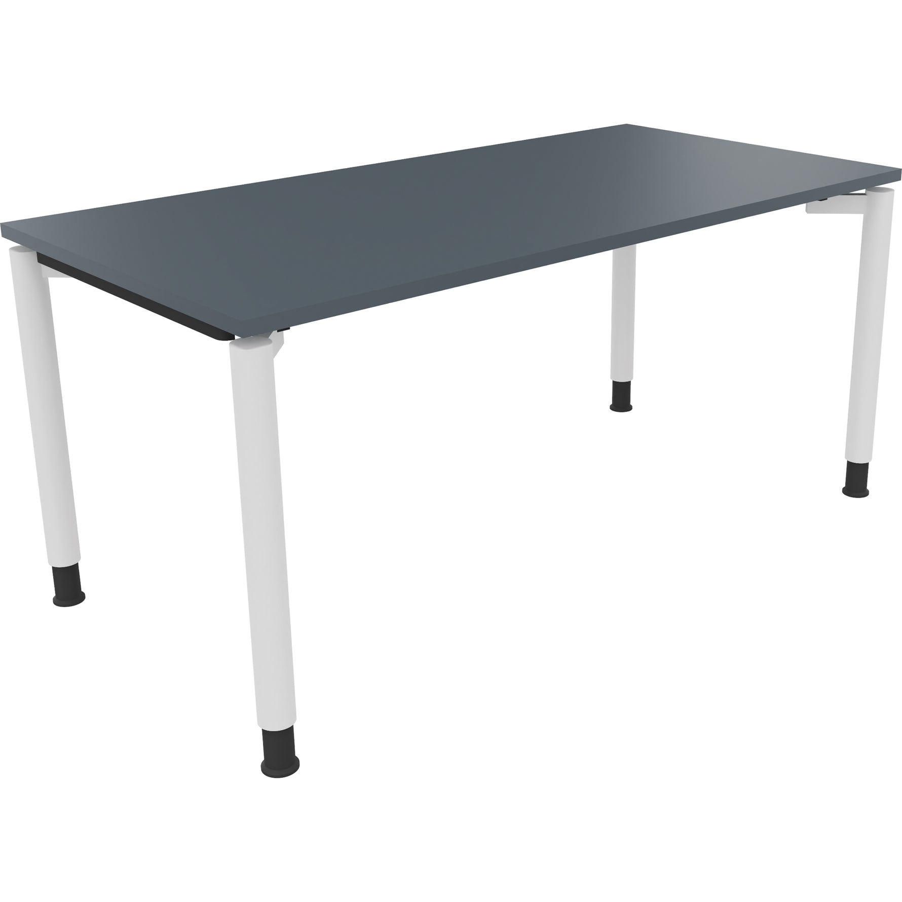 Neutralware Schreibtisch all in one 1.600 x 680-820 x 800 mm (B x H x T) lavagrau – Produktbild 3