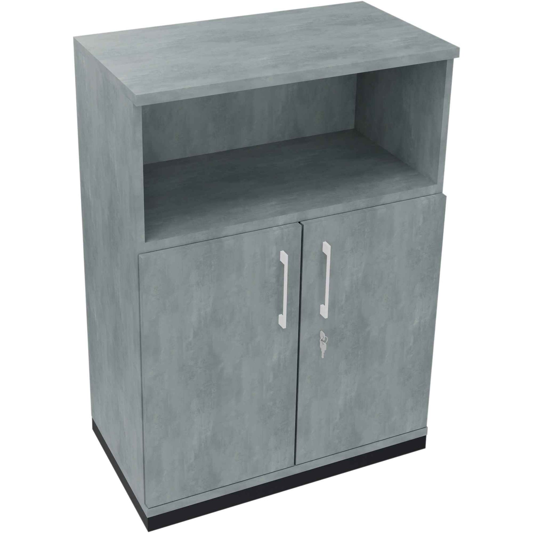 Regalschrank endless 800 x 1.133 x 442 mm (B x H x T) anthrazit metallic