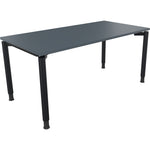 Neutralware Schreibtisch all in one 1.600 x 680-820 x 800 mm (B x H x T) lavagrau