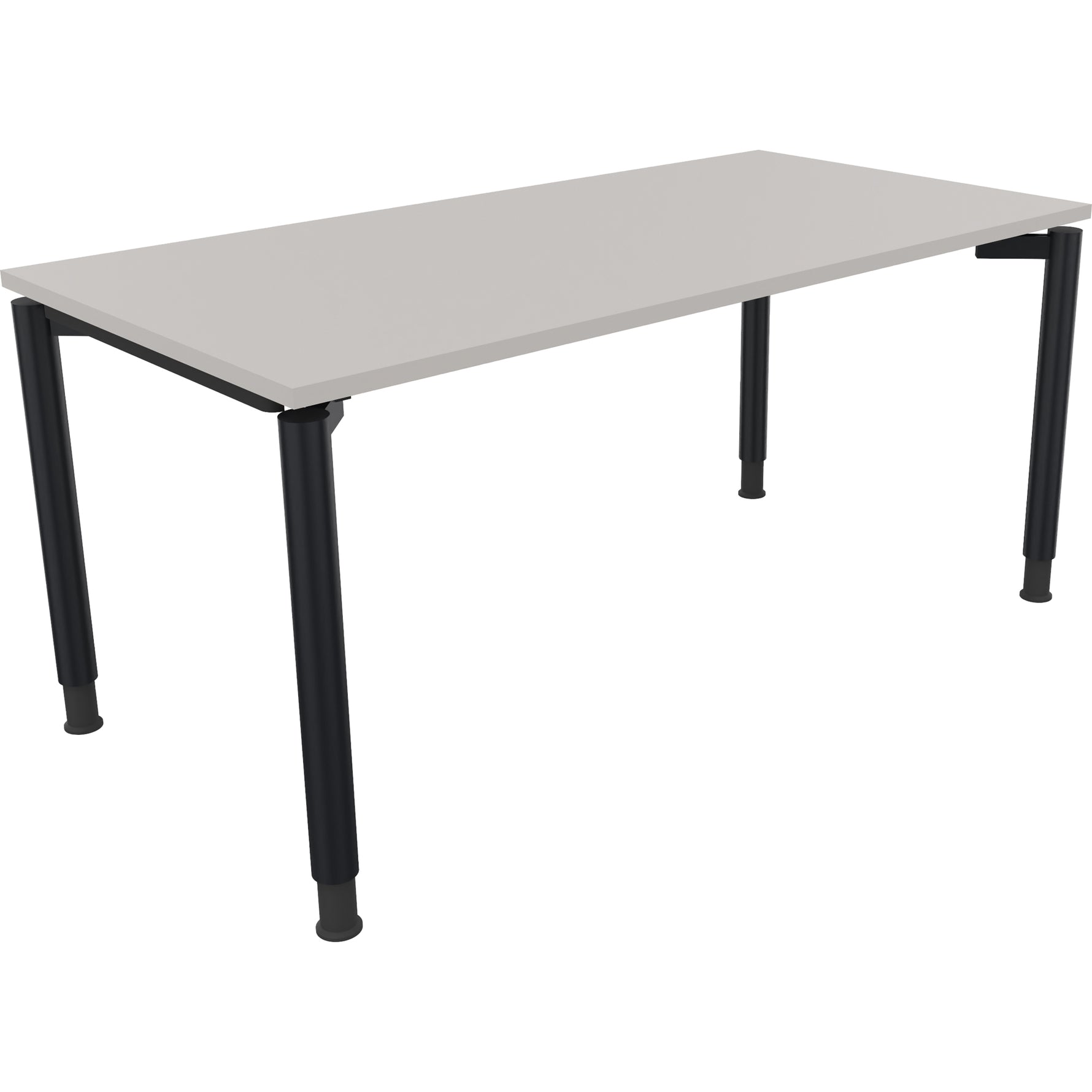 Neutralware Schreibtisch all in one 1.600 x 680-820 x 800 mm (B x H x T) lichtgrau
