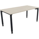 Neutralware Schreibtisch all in one 1.600 x 680-820 x 800 mm (B x H x T) akazie hell