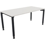 Neutralware Schreibtisch all in one 1.600 x 680-820 x 800 mm (B x H x T) diamantweiß