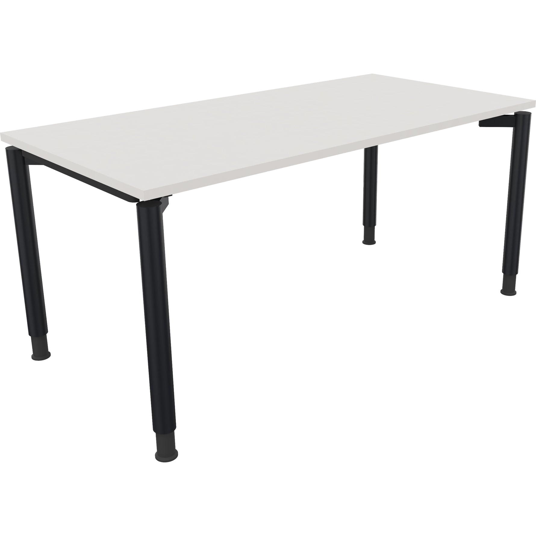 Neutralware Schreibtisch all in one 1.600 x 680-820 x 800 mm (B x H x T) diamantweiß