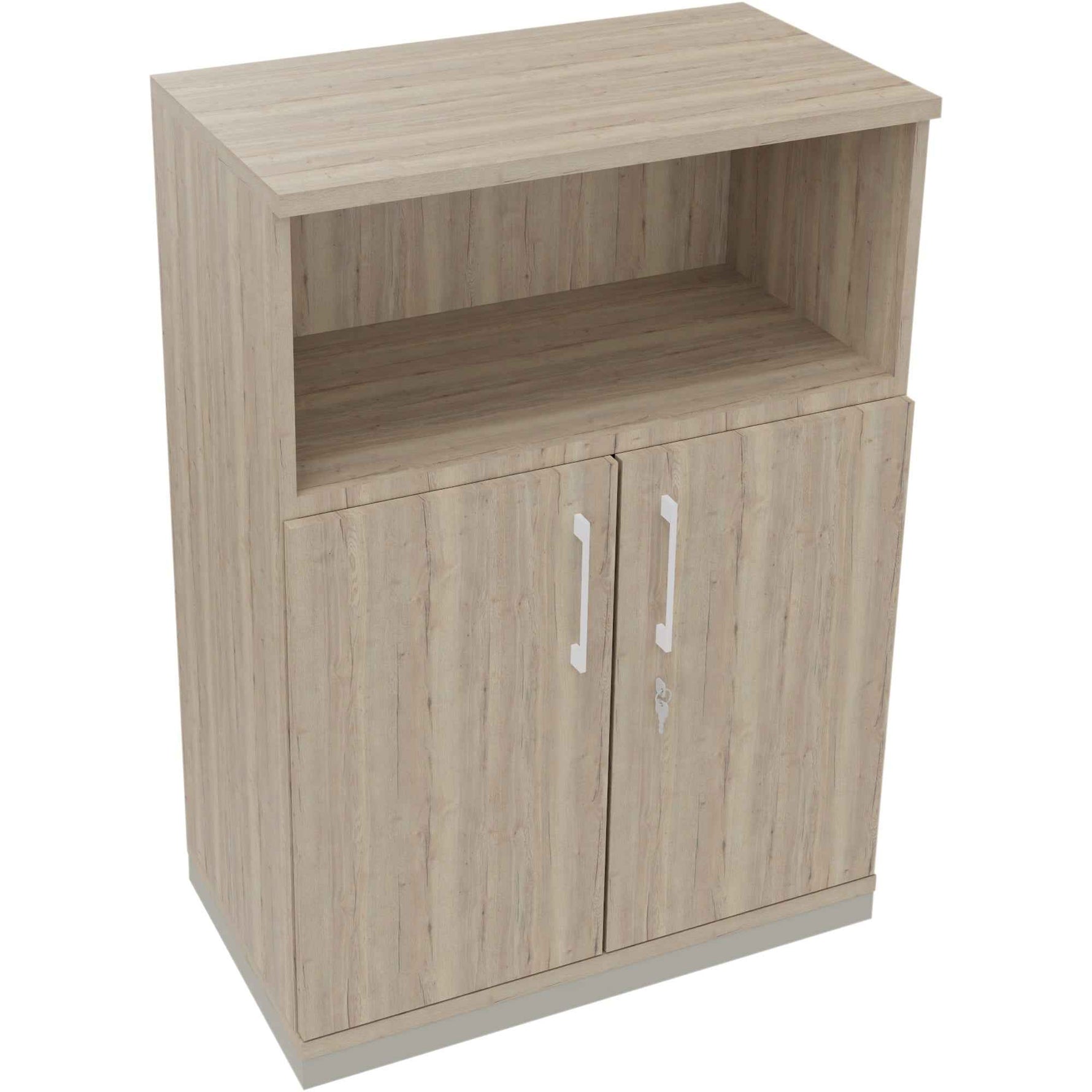 Regalschrank endless 800 x 1.133 x 442 mm (B x H x T) silberaluminium
