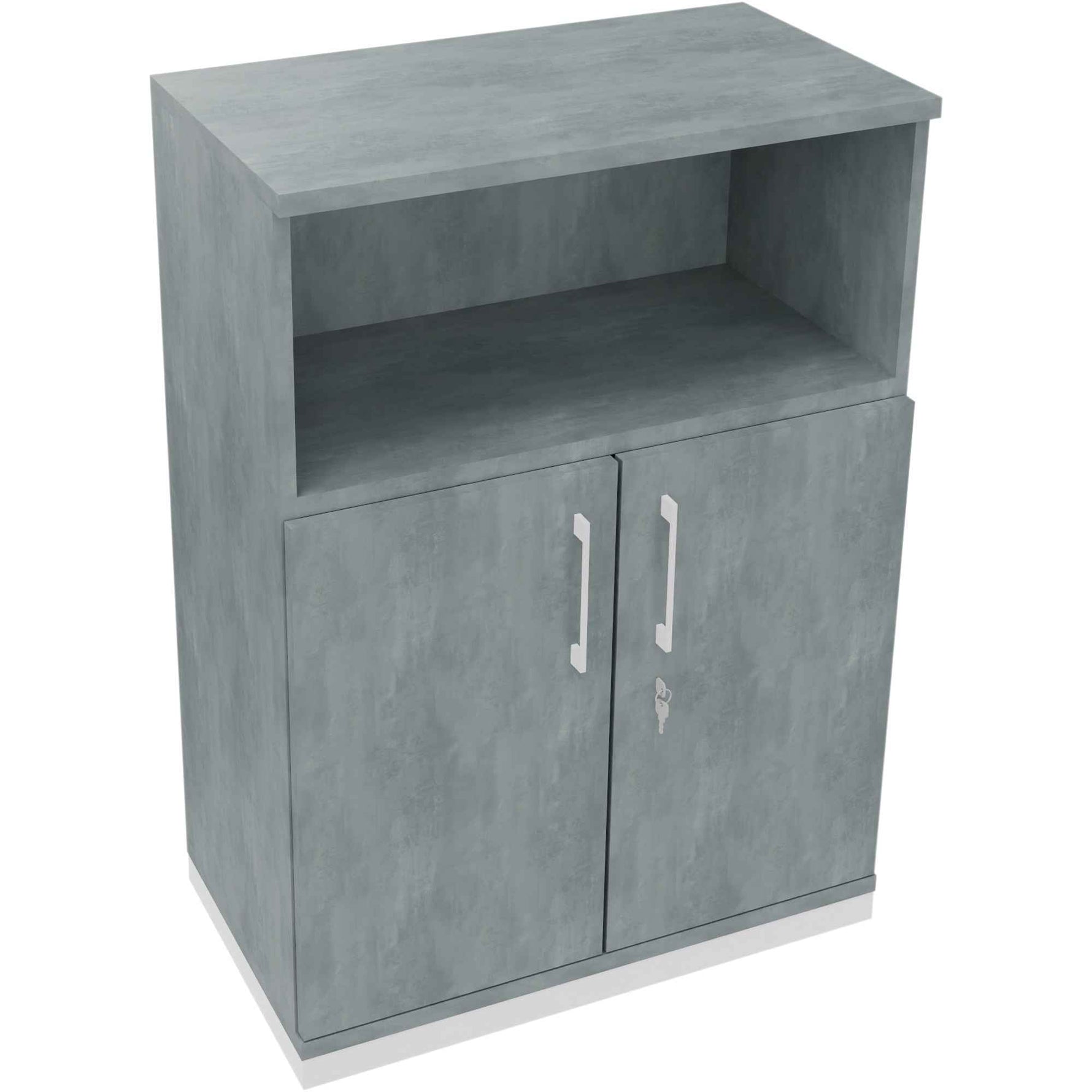 Regalschrank endless 800 x 1.133 x 442 mm (B x H x T) verkehrsweiß