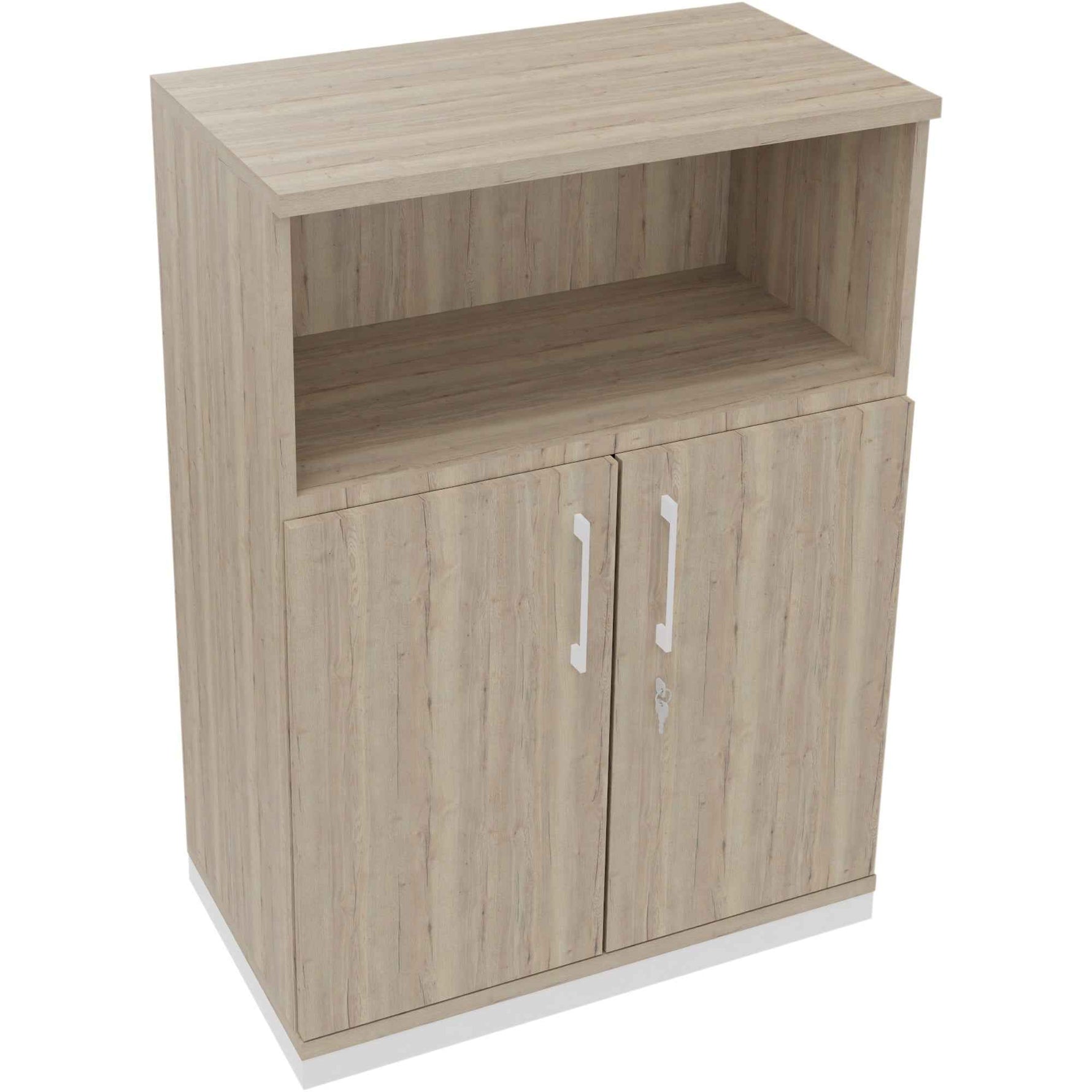 Regalschrank endless 800 x 1.133 x 442 mm (B x H x T) verkehrsweiß