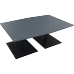 Neutralware Konferenztisch communication 2.000 x 720 x 1.000/1.100 mm (B x H x T) anthrazit metallic – Produktbild 5