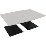 Neutralware Konferenztisch communication 2.000 x 720 x 1.000/1.100 mm (B x H x T) anthrazit metallic – Produktbild 4