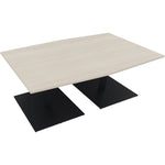 Neutralware Konferenztisch communication 2.000 x 720 x 1.000/1.100 mm (B x H x T) anthrazit metallic – Produktbild 3