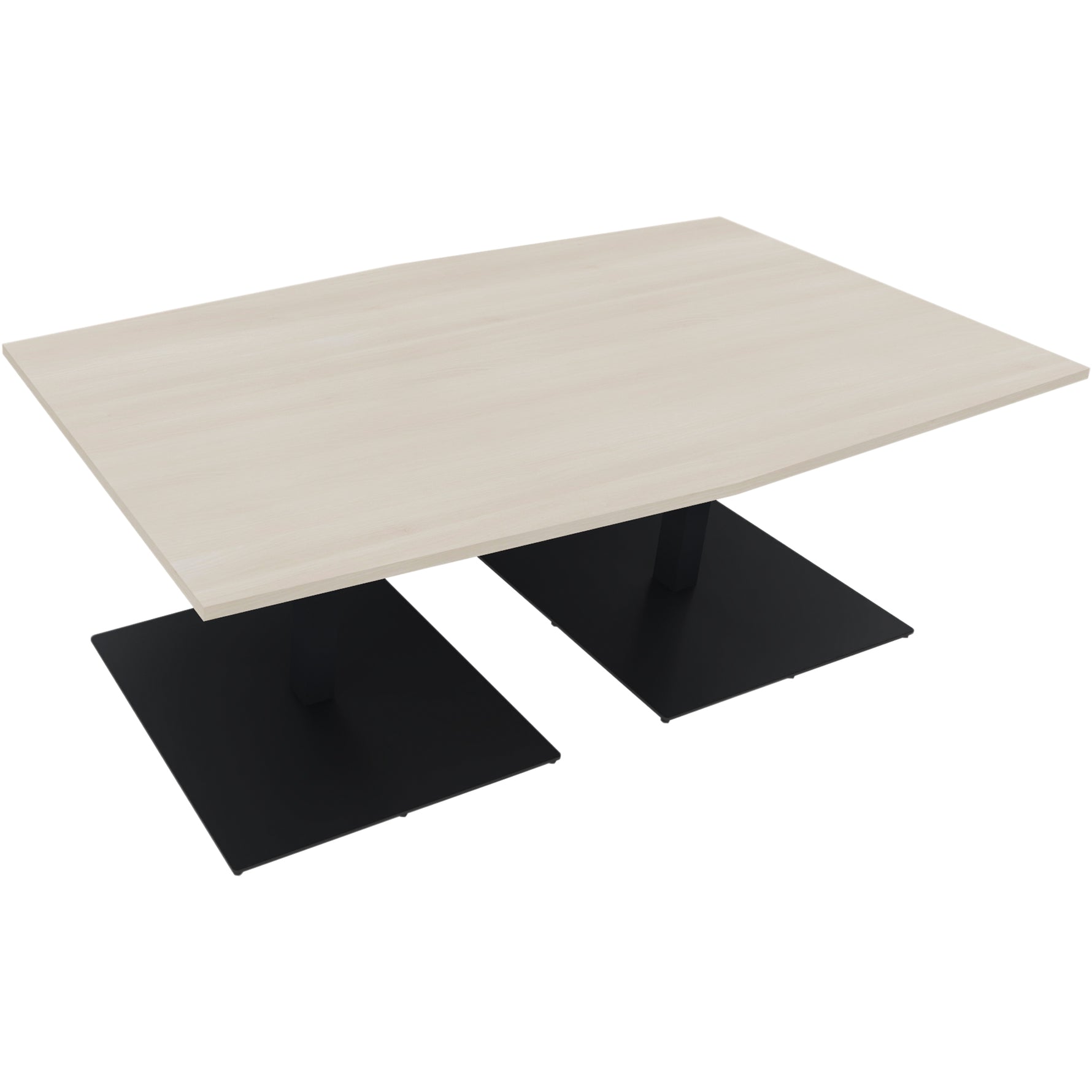 Neutralware Konferenztisch communication 2.000 x 720 x 1.000/1.100 mm (B x H x T) anthrazit metallic – Produktbild 3