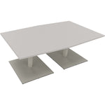 Neutralware Konferenztisch communication 2.000 x 720 x 1.000/1.100 mm (B x H x T) silberaluminium – Produktbild 4