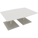 Neutralware Konferenztisch communication 2.000 x 720 x 1.000/1.100 mm (B x H x T) silberaluminium