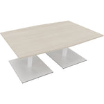 Neutralware Konferenztisch communication 2.000 x 720 x 1.000/1.100 mm (B x H x T) verkehrsweiß – Produktbild 3