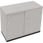Neutralware Schiebetürenschrank endless 2 Ordnerhöhen anthrazit metallic – Produktbild 4