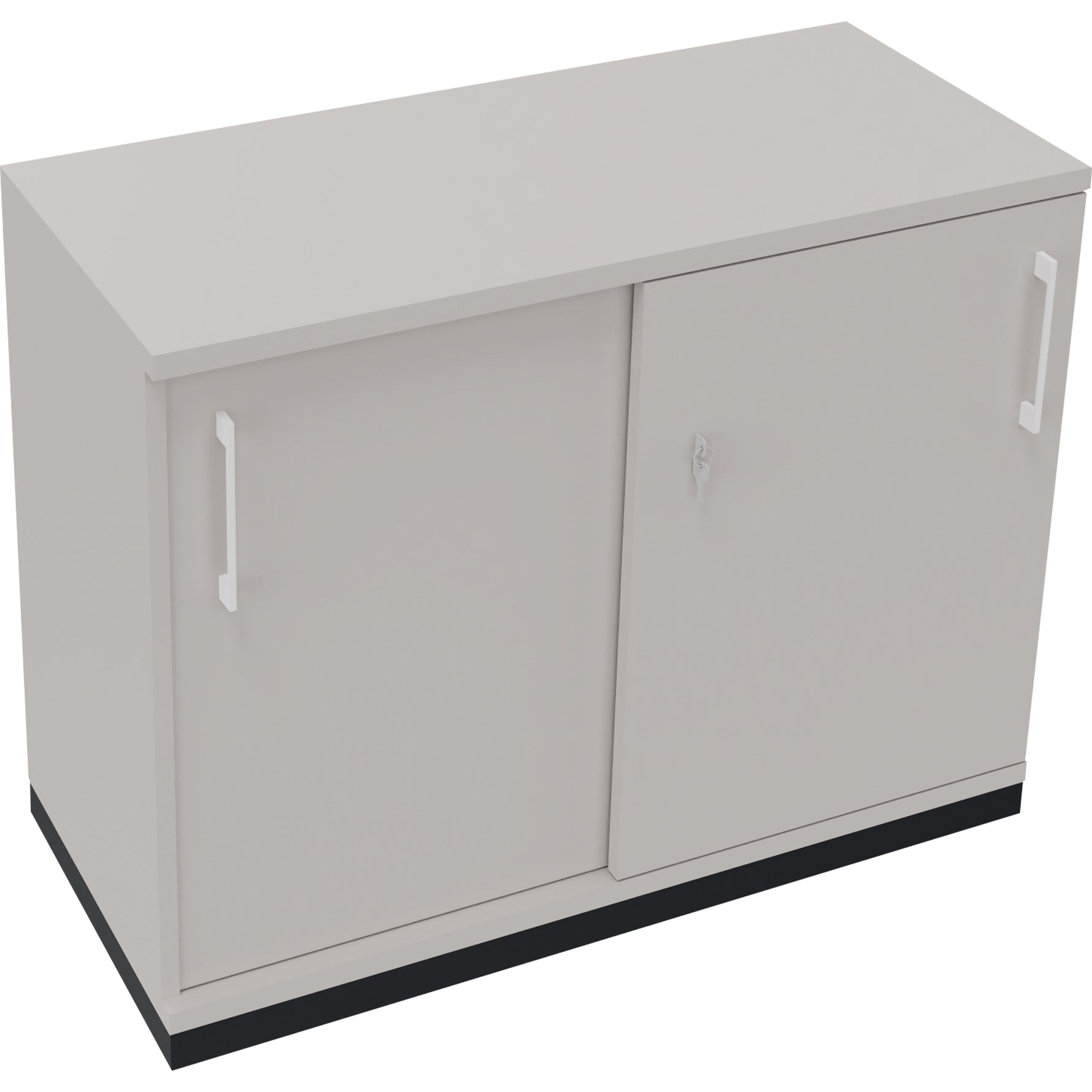 Neutralware Schiebetürenschrank endless 2 Ordnerhöhen anthrazit metallic – Produktbild 4