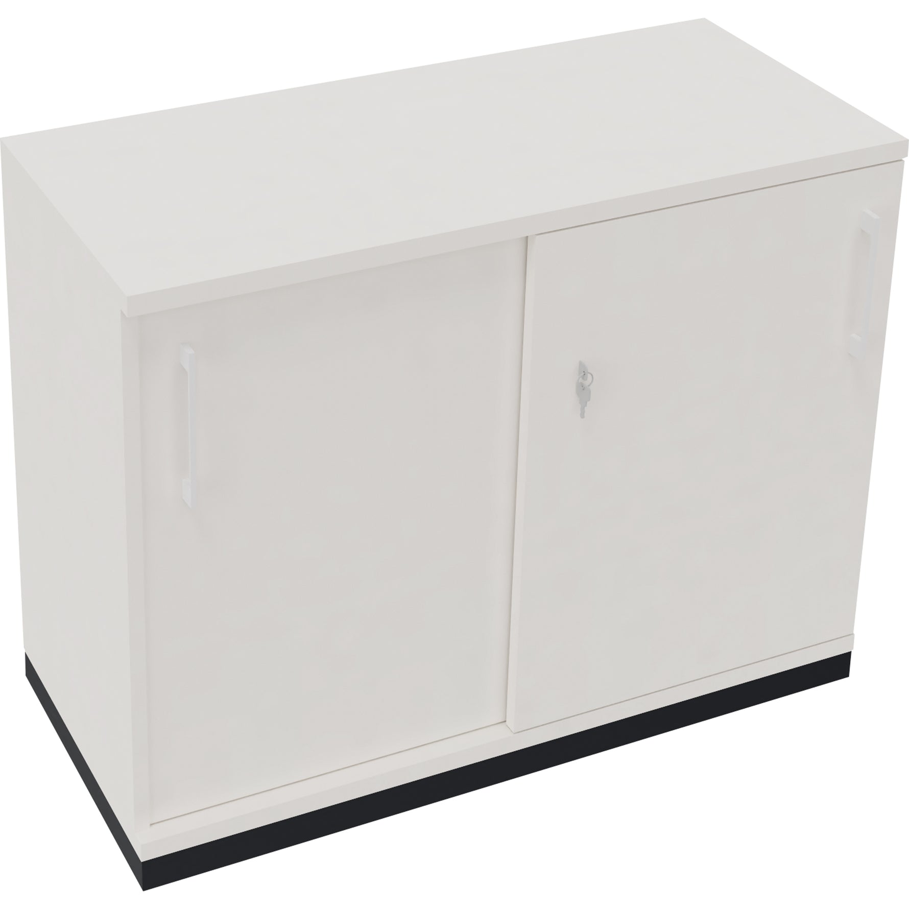 Neutralware Schiebetürenschrank endless 2 Ordnerhöhen anthrazit metallic