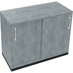 Schiebetürenschrank endless 2 Ordnerhöhen anthrazit metallic