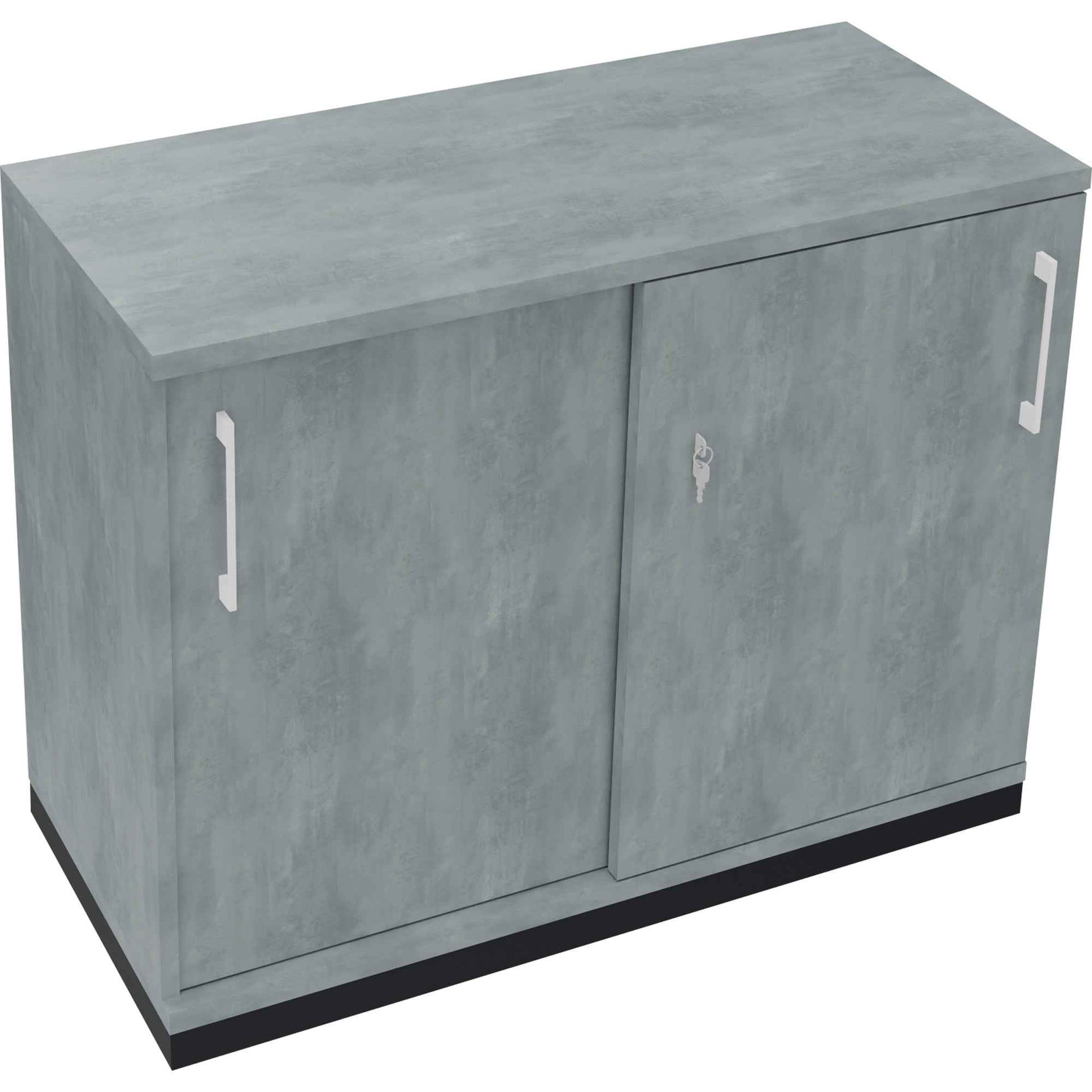 Schiebetürenschrank endless 2 Ordnerhöhen anthrazit metallic