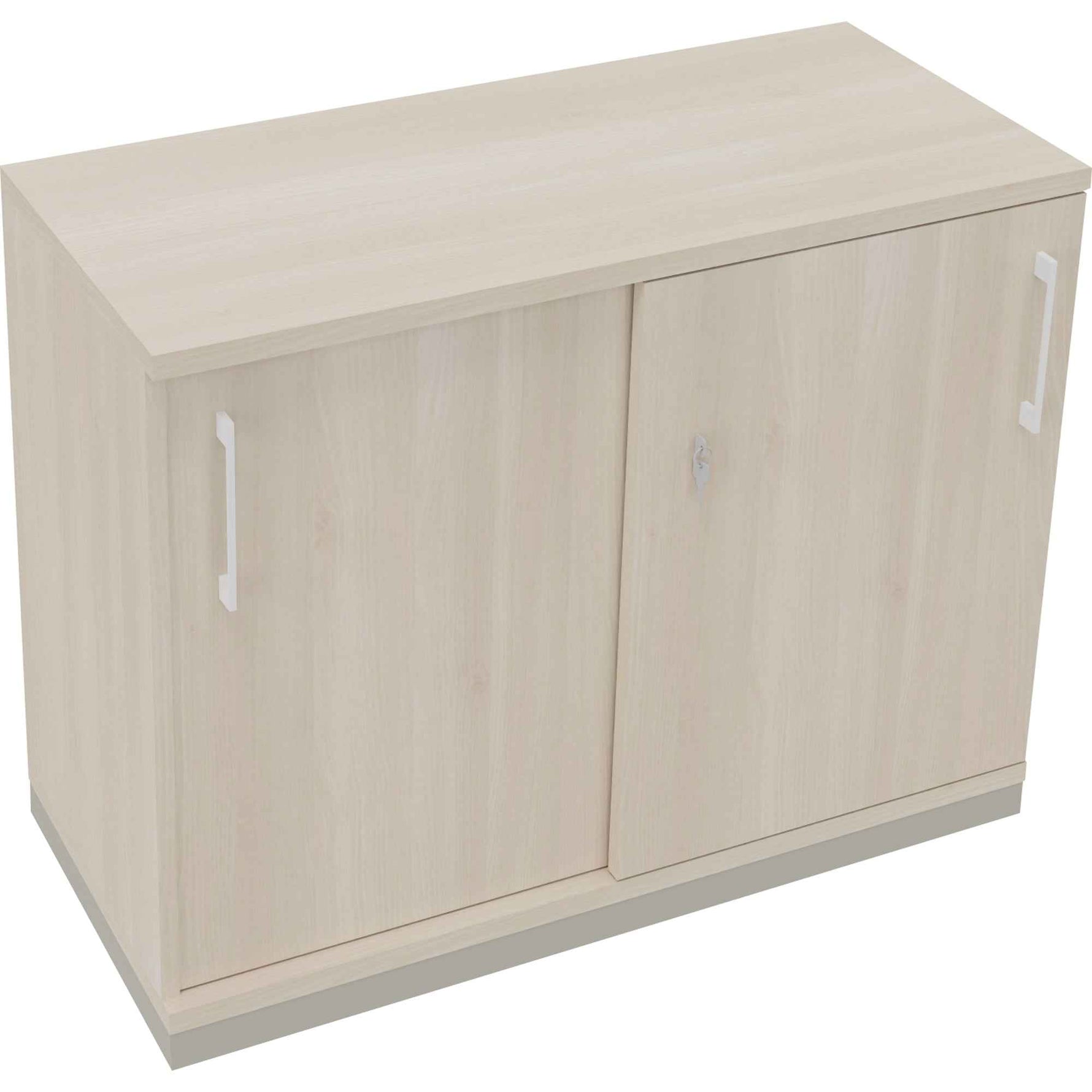 Schiebetürenschrank endless 2 Ordnerhöhen silberaluminium