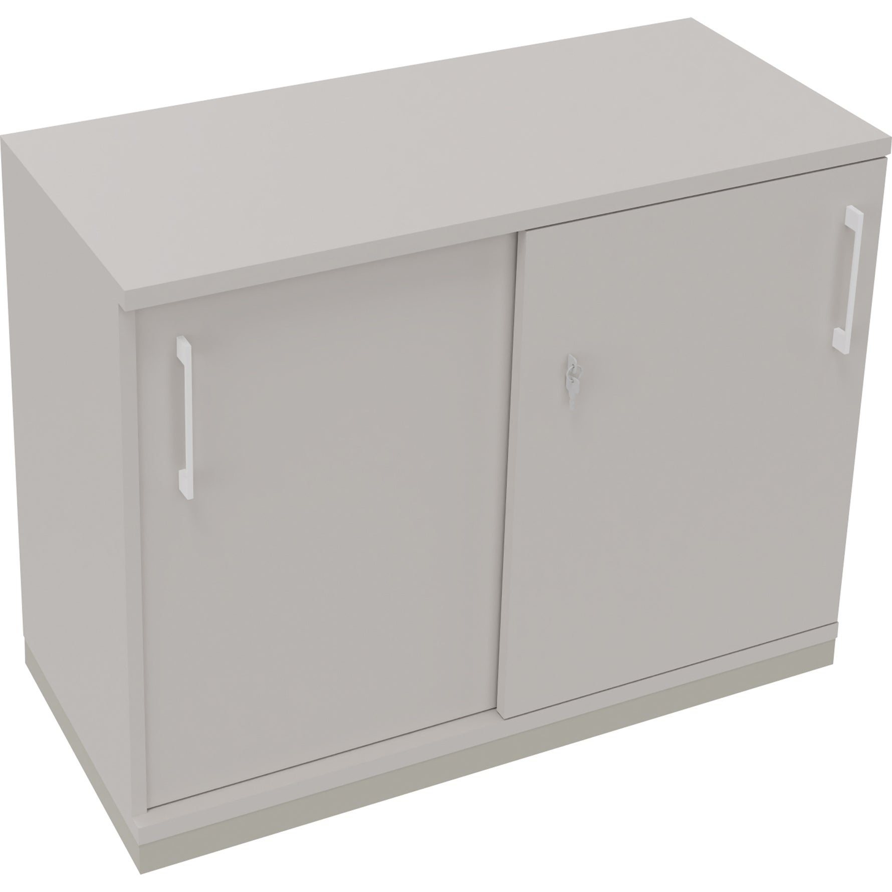 Neutralware Schiebetürenschrank endless 2 Ordnerhöhen silberaluminium – Produktbild 4